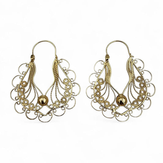 Aretes Curvas filigrana
