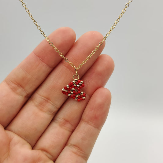 Collar Corazón de Chaquiras