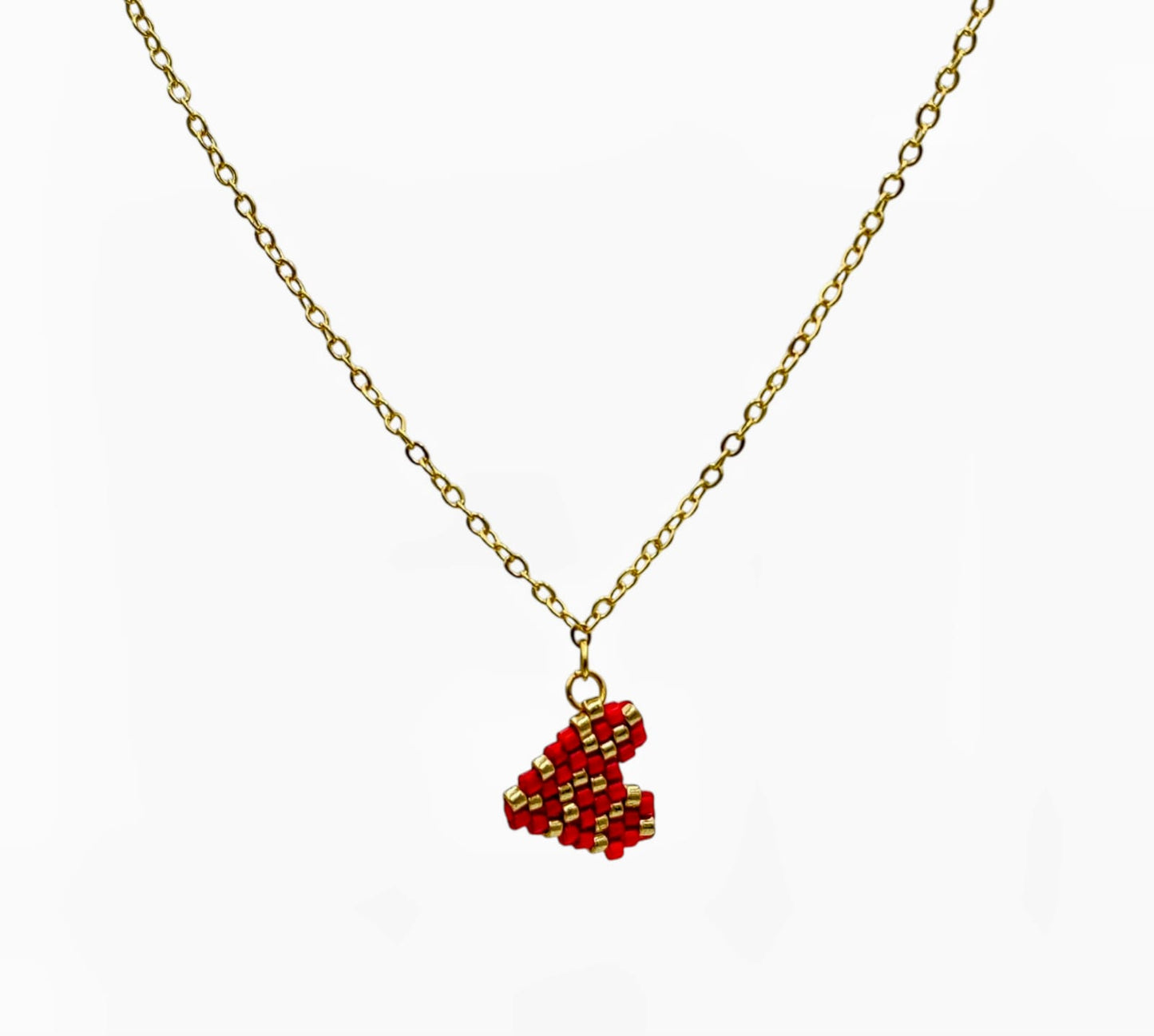 Collar Corazón de Chaquiras