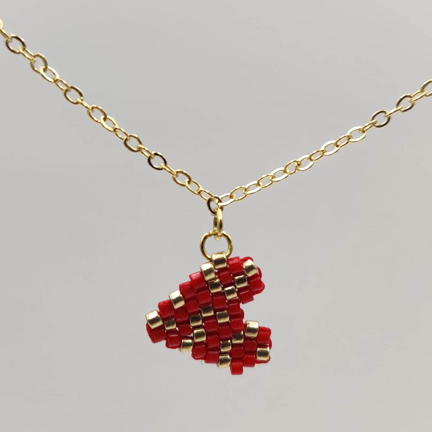 Collar Corazón de Chaquiras