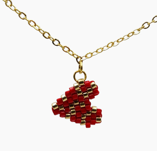 Collar Corazón de Chaquiras