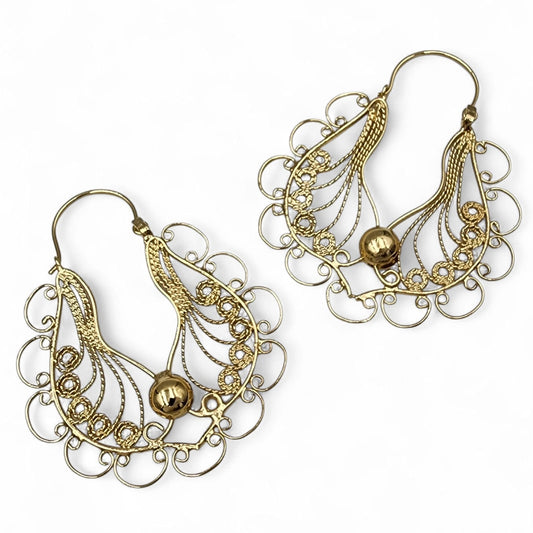 Aretes Curvas filigrana