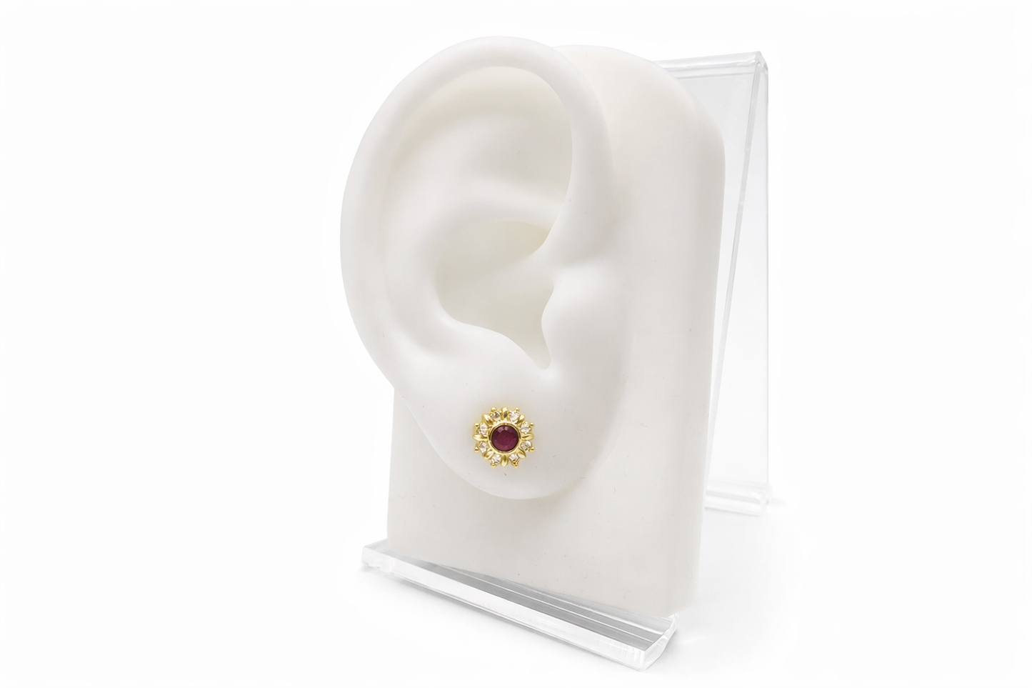 Aretes “Sol Rubí”