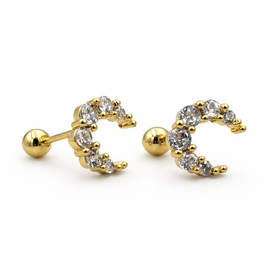 Aretes    Luna Brillante