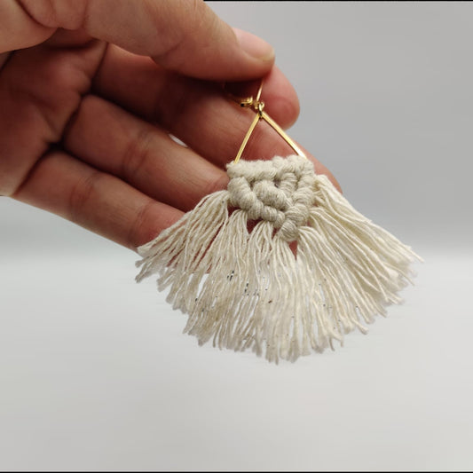 Aretes de Macramé